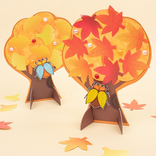(미술샘) 종이로 만들기 - 가을나무